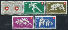 SWITZERLAND 1950 Pro Patria LHM / *.. Michel 545-49 - Nuevos