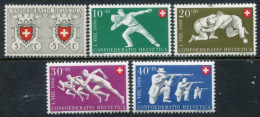 SWITZERLAND 1950 Pro Patria MNH / **.. Michel 545-49.  (Small Fault On 20 C.) - Nuevos