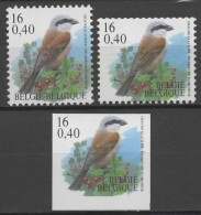 Belgium , Birds, Variety & Imperf , ERROR - Ohne Zuordnung