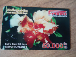 LAOS USED CARDS  PLANTS FLOWERS - Flowers