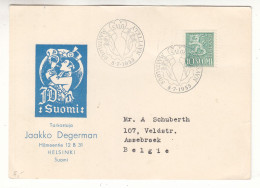 Finlande - Carte Postale De 1955 - Oblit Salo - Lions - - Covers & Documents