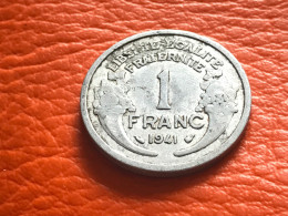 Münze Münzen Umlaufmünze Frankreich 1 Franc 1941 - 1 Franc