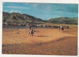 Mongolia Circulated Postcard - Horsemen , Tsetserlig , Hubsugul Aimak - Asia