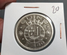 PORTUGUESE GUINEA 20 ESCUDOS 1952 KM# 11 SILVER (G#58-20) - Guinea-Bissau