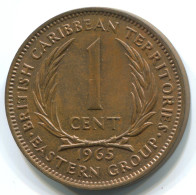 1 CENT 1965 CARIBE ORIENTAL EAST CARIBBEAN Moneda #WW1181.E - East Caribbean States