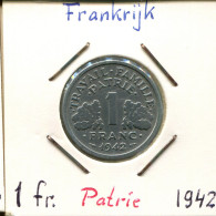 1 FRANC 1942 (Heavy Type) FRANCIA FRANCE Moneda #AM282.E - 1 Franc