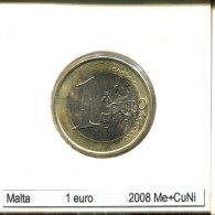 1 EURO 2008 MALTA BIMETALLIC Moneda #AS631.E - Malta