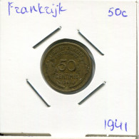 50 CENTIMES 1941 FRANCE Pièce Française #AM905.F - 50 Centimes