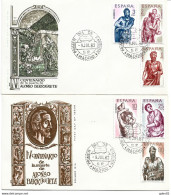 ESSPD1438-L4419-TRELIGTEOLOG..Spain,Espagne,Sobres Del 1º Dia.PINTOR ESCULTOR BERRUGUETE.1962 (Ed 1438/43). - Théologiens