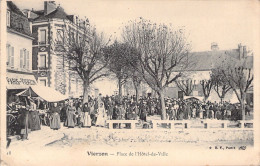 FRANCE - 18 - VIERZON - Place De L'Hôtel De Ville - Carte Postale Ancienne - Vierzon