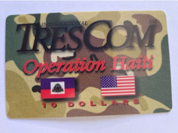 HAITI PREPAID TRESCOM 10$ FLAGS - Haïti