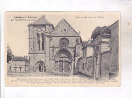 CPA  DPT 91 LONGPONT LORMOY, ENTREE DE LA FERME ET L EGLISE - Saint Michel Sur Orge