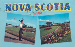 Canada Nova Scotia Multi View - Piper's Welcome At  The Gateway To Nova Scotia At Amherst - Sonstige & Ohne Zuordnung