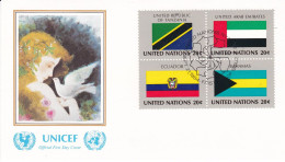 United Nations 1984 FDC Tanzania; UAE; Ecuador; Bahamas - Briefe