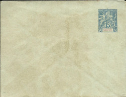 Entier Postal , Enveloppe , 15 Cts , OBOCK , N° YT 37 , µ - Lettres & Documents