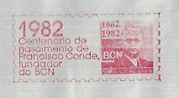 Brazil 1982 Cover From São Paulo Meter Stamp Slogan BCN Banco De Crédito Nacional National Credit Bank Founder - Covers & Documents
