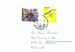 Liechtenstein 2022 Triesen Citril Finch Carduelis Citrinella Overprint 90 On 100 R Mining Bee Andrena Hattorfiana Cover - Brieven En Documenten