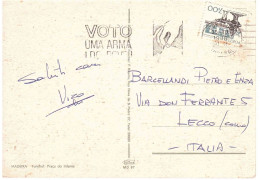 LISBOA CARTOLINA PER ITALIA - Covers & Documents