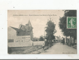 FLINS SUR SEINE (S ET O) ROUTE DE QUARANTE SOUS ENTREE DU PAYS DE MANTES  (ATTELAGE CHEVAL ET PETITE ANIMATION) - Flins Sur Seine