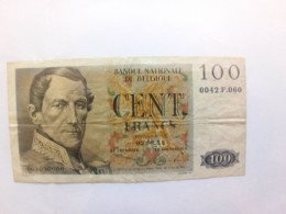 1 Billets Belgique 100 Francs  1952 - 100 Francos