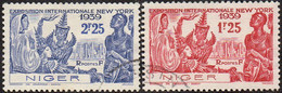 Détail De La Série Exposition Internationale De New York Obl. Niger N° 67 Et 68 - 1939 Exposition Internationale De New-York