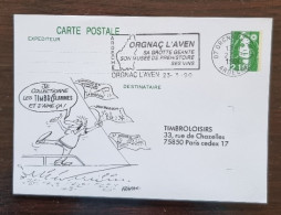 FRANCE  Grotte, Grottes, Caves, Cueva. Flamme Temporaire Illustrée, Sur Entier Postal ORGNAC L'AVEN 1990 - Andere & Zonder Classificatie