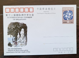 CHINE Grotte, Grottes,speleologie, Caves, Cueva. Entier Postal Neuf 1993 (XI International Congress Of Speleology - Andere & Zonder Classificatie