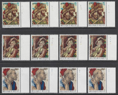 Belgique - 1969 - COB 1505 à 1507 ** (MNH) - Planches 1 à 4, Série Complète - 1961-1970