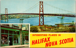 Canada Nove Scotia Interesting Places In Halifax Showing Book Store And The Angus L Macdonald Bridge - Halifax