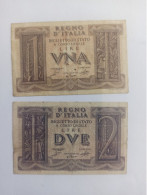 2 Billets Italie 1939 - Verzamelingen