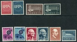 NORWAY 1967 Complete Year Issues MNH / **.  Michel 551-60 - Ganze Jahrgänge