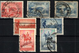 Australia Nº 89/90, 94/95, 102/3.  Año 1932 - Oblitérés