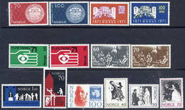 NORWAY 1971 Complete Year Issues MNH / **. - Ganze Jahrgänge