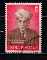 INDIA - 1960 - VISVESVARAYA - INGEGNERE E STATISTA - USATO - Oblitérés