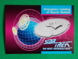 Trading Card Rigide Impel 1992 - (6,5 X 9 Cm) Star Trek - The Next Génération - Emergency Landong Of Saucer Module N° 94 - Star Trek