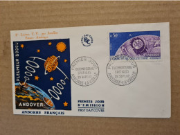 ANDORRE  LA VIEILLE FDC 1962 PLEUMEUR BODOU TELECOMMUNICATIONS SPATIALES - Covers & Documents