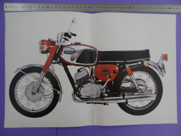 Poster YAMAHA 250 YDS-5 édition Motocyclisme Moto Format A3 - Motorfietsen