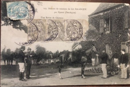 MILITARIA, Cpa De 1905, éd LEFEBVRE 193, 24 DORDOGNE, Annexe De Remonte De LA PALANQUE Eymet Une Revue De Chevaux - Eymet