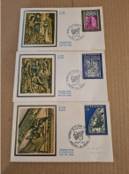 ANDORRE  LA VIEILLE FDC 1972 RETABLE DE STJEAN DE CASELLES - Lettres & Documents