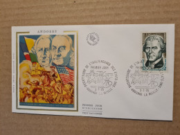 ANDORRE  LA VIEILLE  FDC 1976 BICENTENAIRE INDEPENDANCE DES ETATS UNIS - Covers & Documents