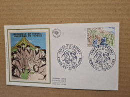 ANDORRE  LA VIEILLE  FDC 1978 TRIBUNAL DE VISURA - Lettres & Documents