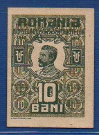 ROMANIA - P. 69 – 10 BANI 1917 UNC, No S/n - Ferdinand I - Roemenië