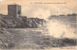 FRANCE - 56 - Port-Louis - Mer Déferlant Sur Les Rochers Du Lohic - Carte Postale Ancienne - Port Louis