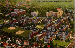 Ohio Cincinnati Aerial View Of General Hospital - Cincinnati