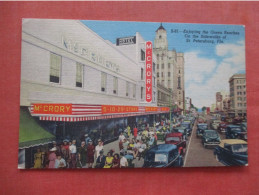 McCrory 5 & 10 Cent Store Green Benches.   St Petersburg  Florida > St Petersburg      Ref 6030 - St Petersburg