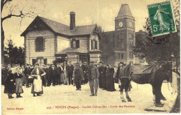 Carte POSTALE  Ancienne De VINCEY - Société Cotonnière, Sortie Des Ouvriers - Vincey