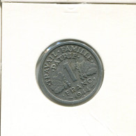 1 FRANC 1944 FRANKREICH FRANCE Französisch Münze #AK596.D - 1 Franc