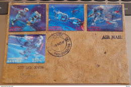 Bhutan 1967 Man In Space 3d (first Ever Issue Of 3d Postage Stamp) 4v FDC Very Rare - Azië