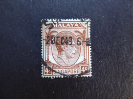 MALAYA SINGAPORE SG Postmark 2 Dec 49 - Malaya (British Military Administration)