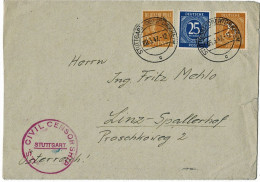 1947, 25 Pfg. Blau + Gelb, Portogerecht, Ausland !R!, # A7322 - Covers & Documents